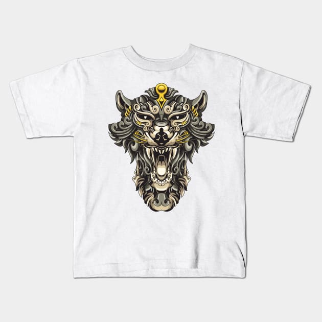 ornamental tazmanian devil Kids T-Shirt by NizarW